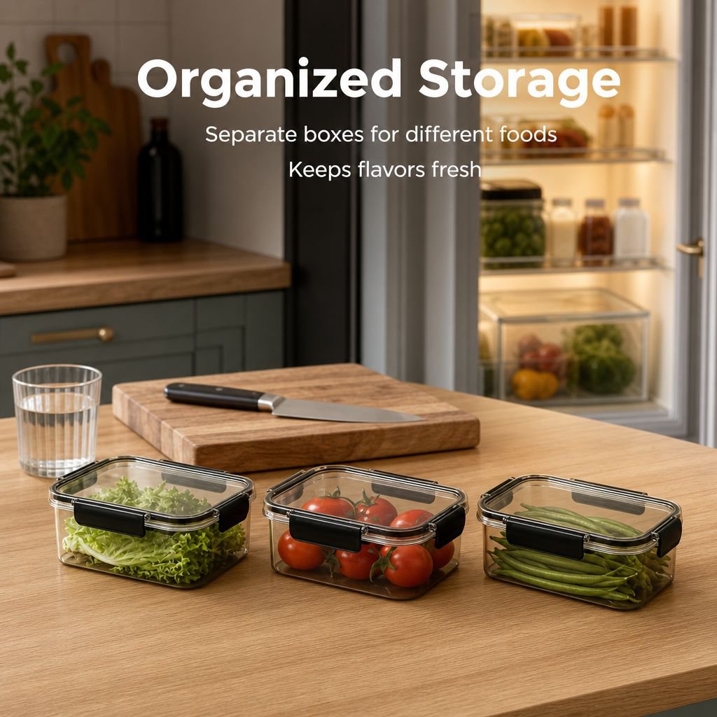 Large Airtight Refrigerator Food Storage Box