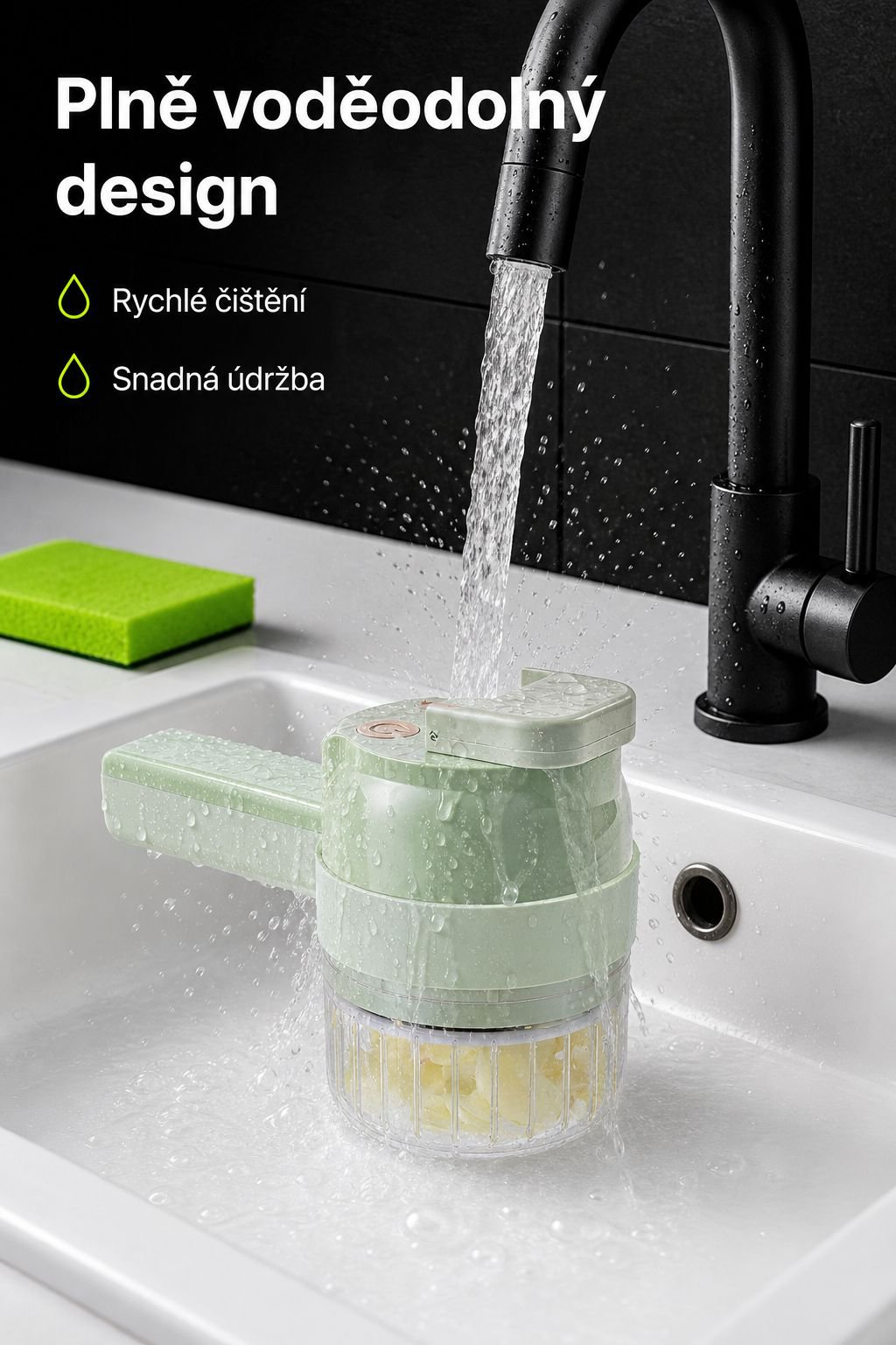 Kompaktní design kuchyňského kráječe pro snadné skladování
