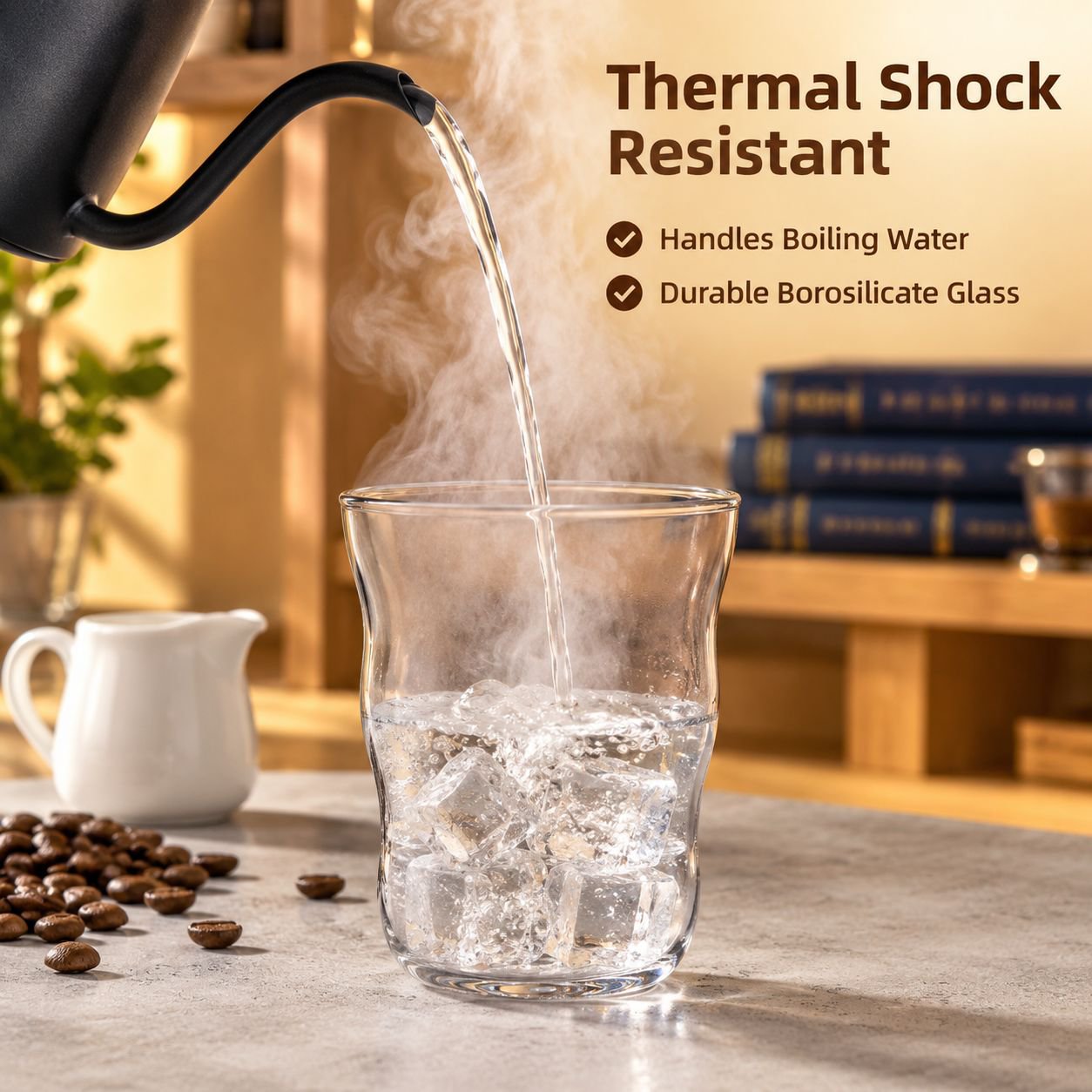 Minimalist Cloud Borosilicate Lightweight Heat-resistant Glass Cup