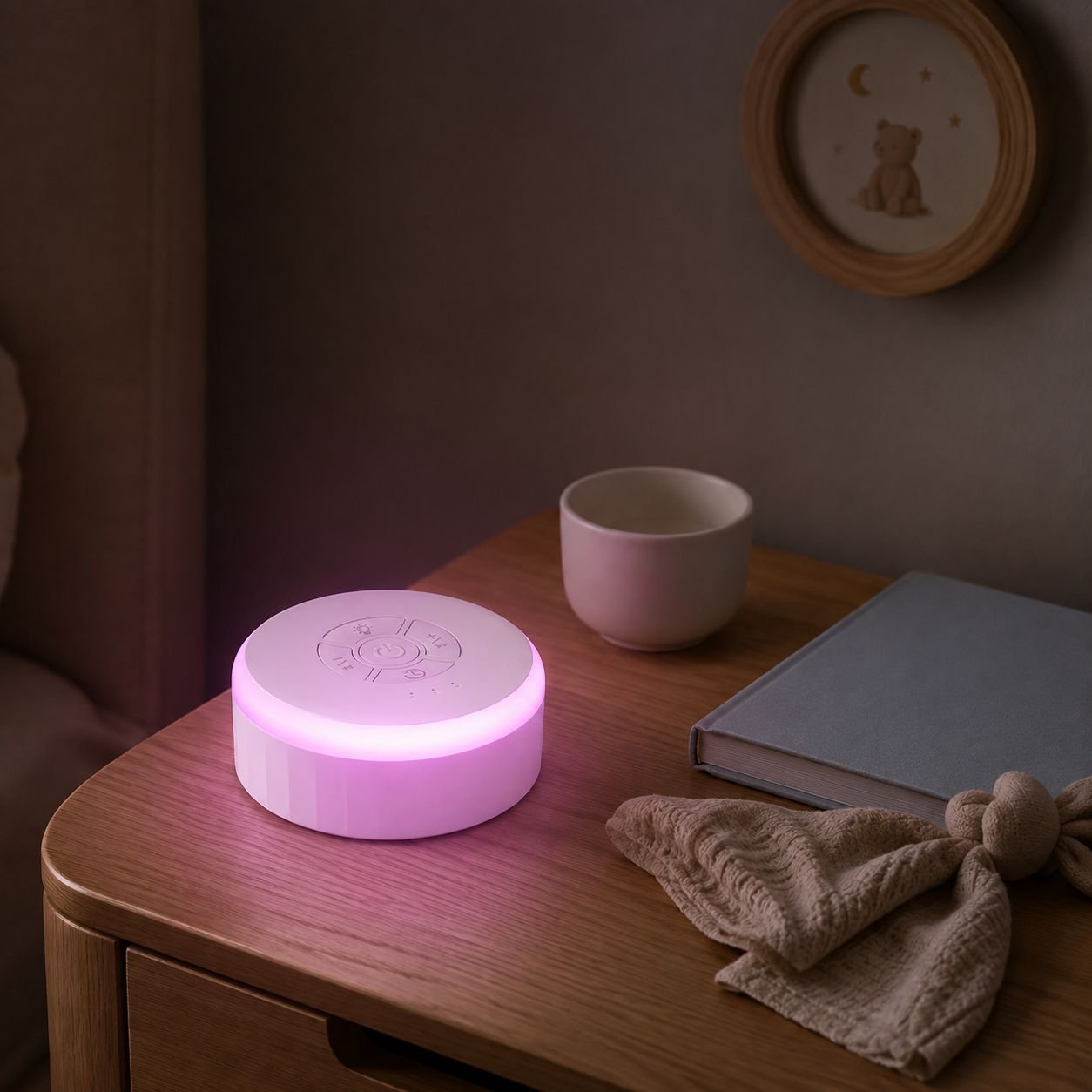 Lámpara nocturna musical inteligente para ayudar a dormir bebés