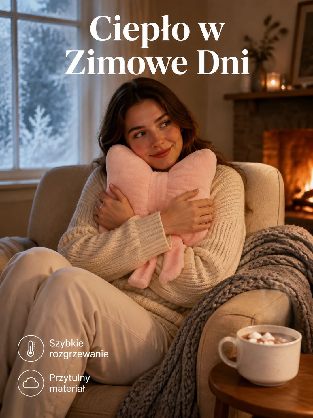 Wygodna poduszka na krzesło do wnętrz studenckich