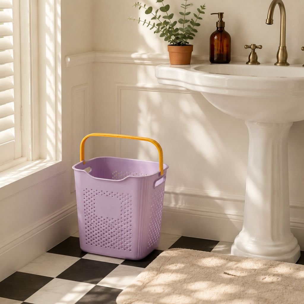 Panier à linge portable pour salle de bain domestique