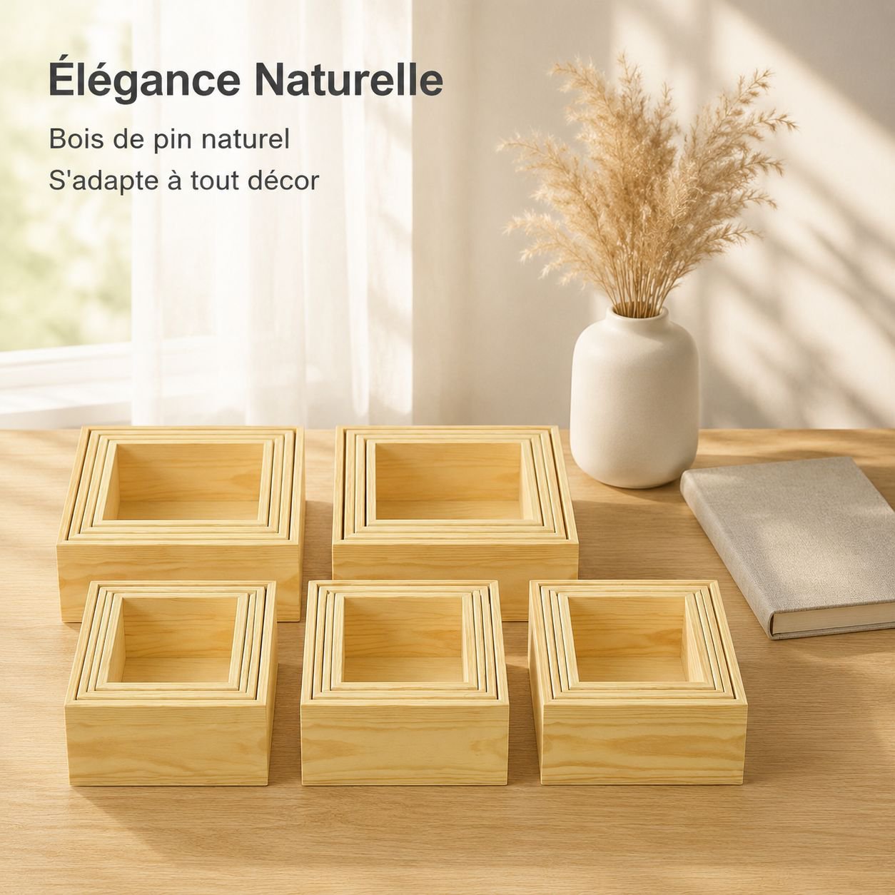 Organisateur de bureau en bois