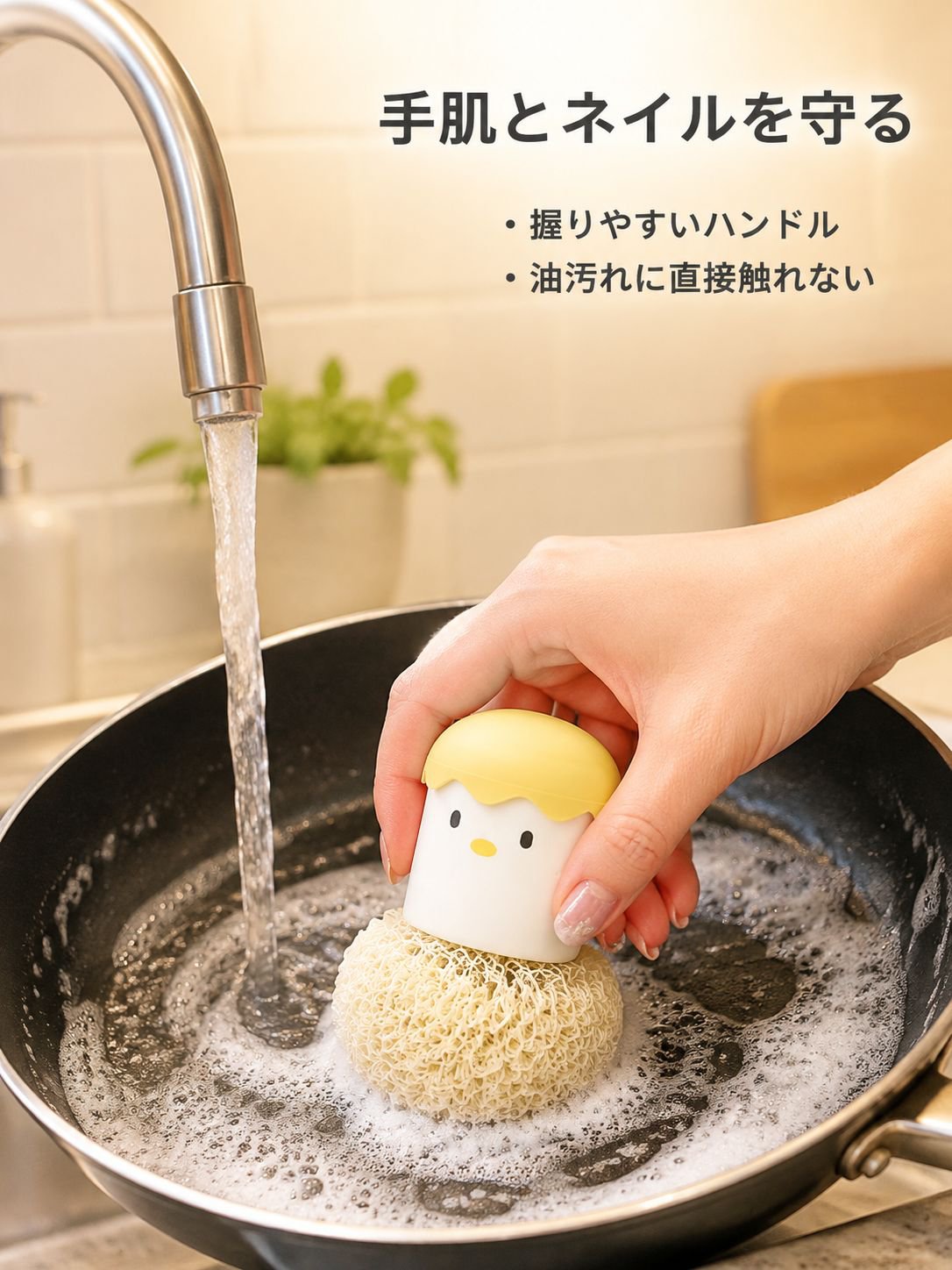 食器洗い用便利グッズとしてのたわし