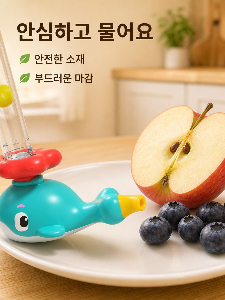 어린이 폐활량 훈련 부는 공 장난감 구강 운동기
