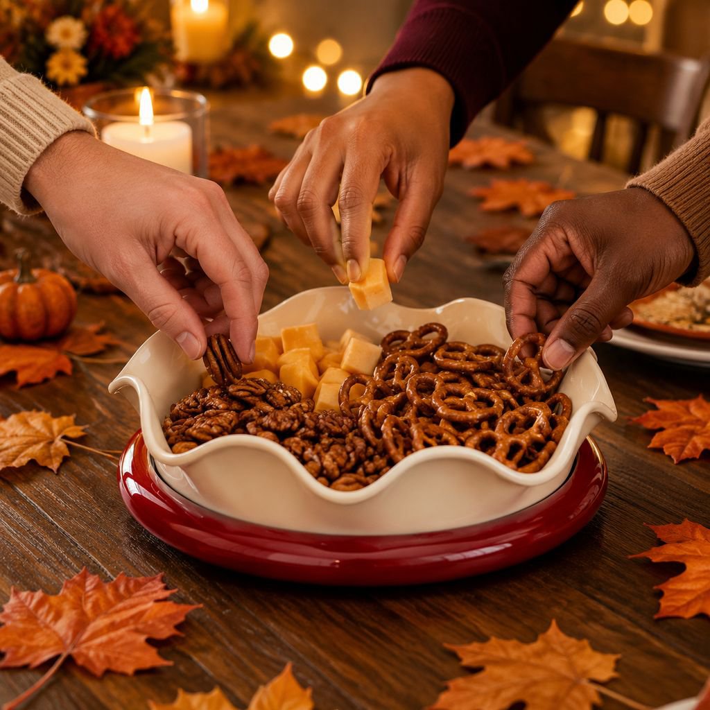 Rotating fruit tray for home living room, a luxurious and sophisticated snack and dried fruit tray/t