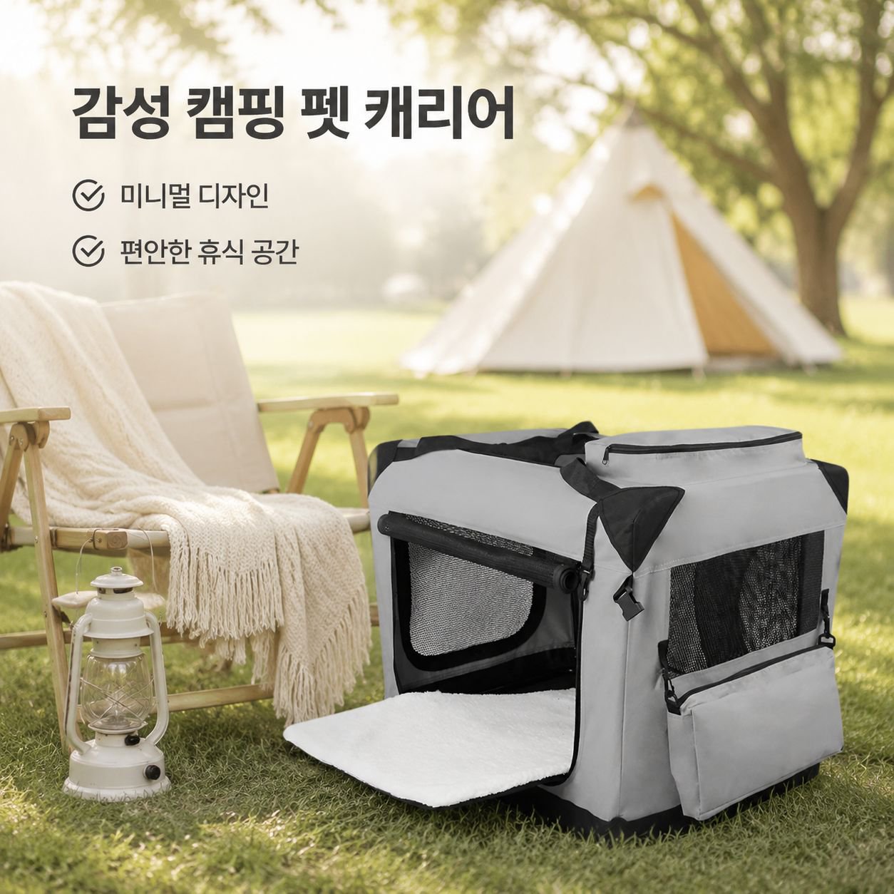 중대형견 차량용 케이지 접이식 휴대 고양이 가방 대용량 반려동물 가방