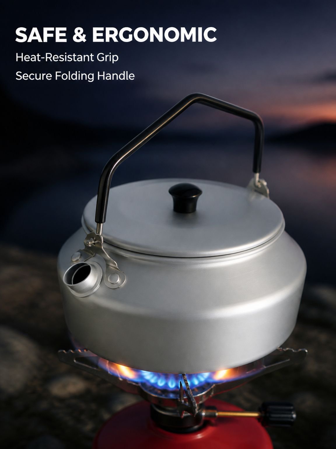 Portable Ultra-light Aluminum Camping Coffee/Tea Kettle