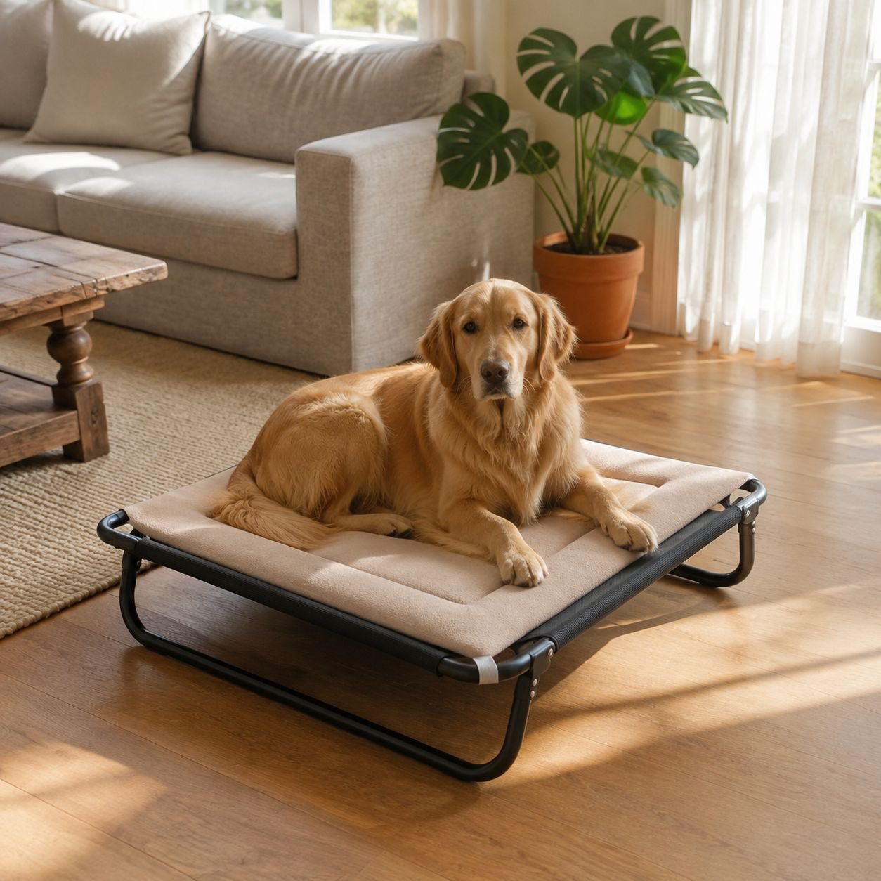 Good air permeability dog bed kennel mat Removable and washable storage Portable Folding Dog Bed Dur