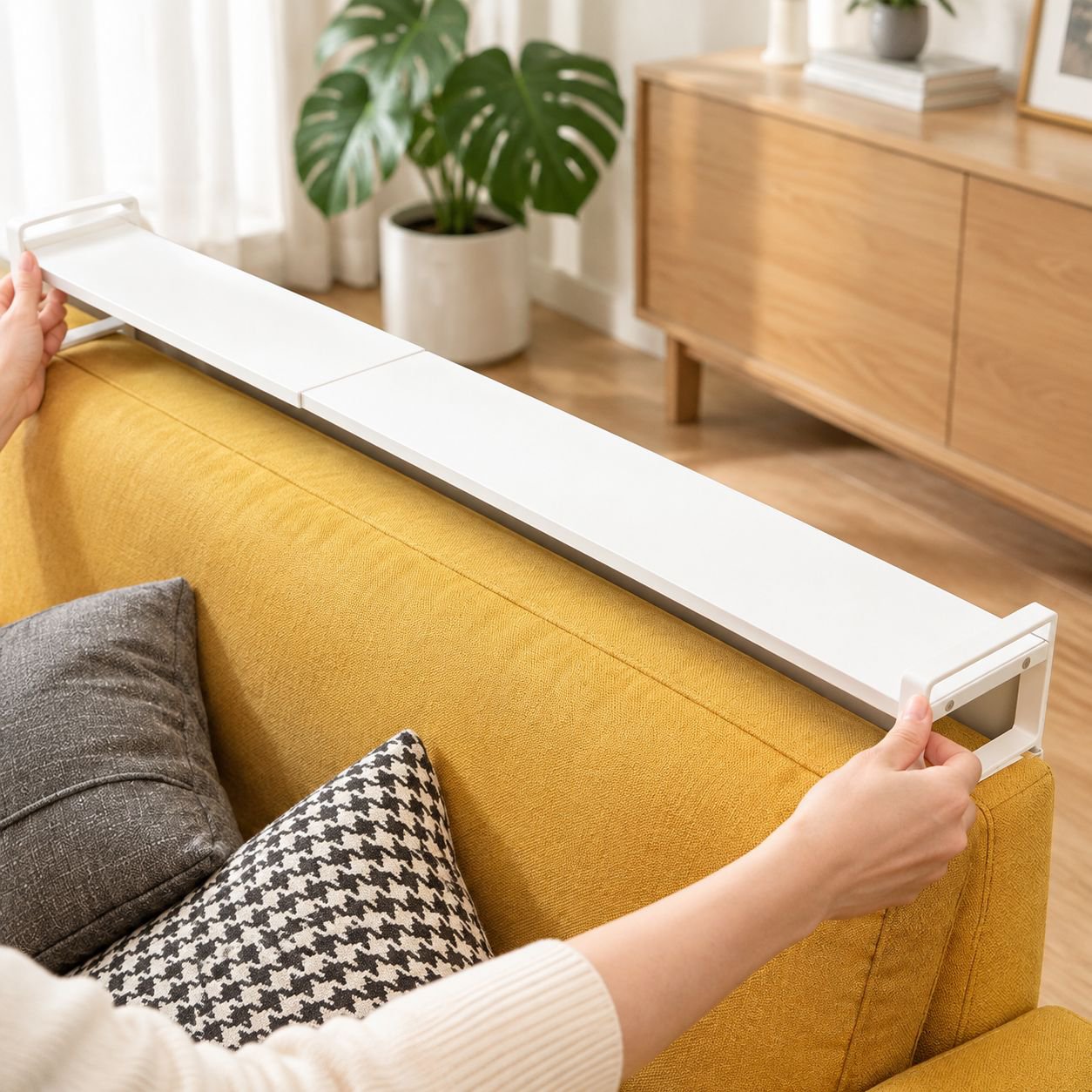 Narrow Bedside Gap Storage Shelf