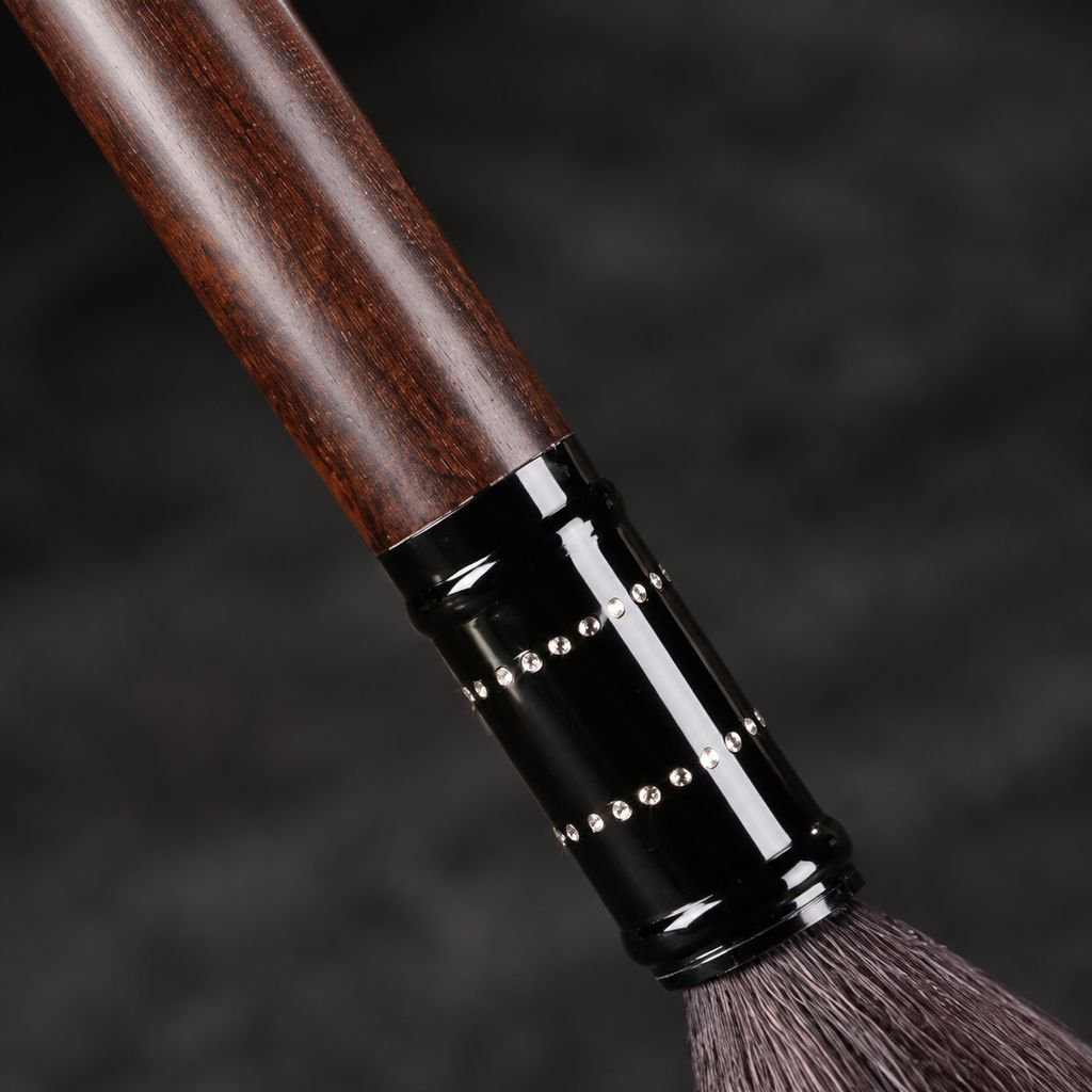 Ebony Soft Brush for Buddha Statue Dust Cleaning