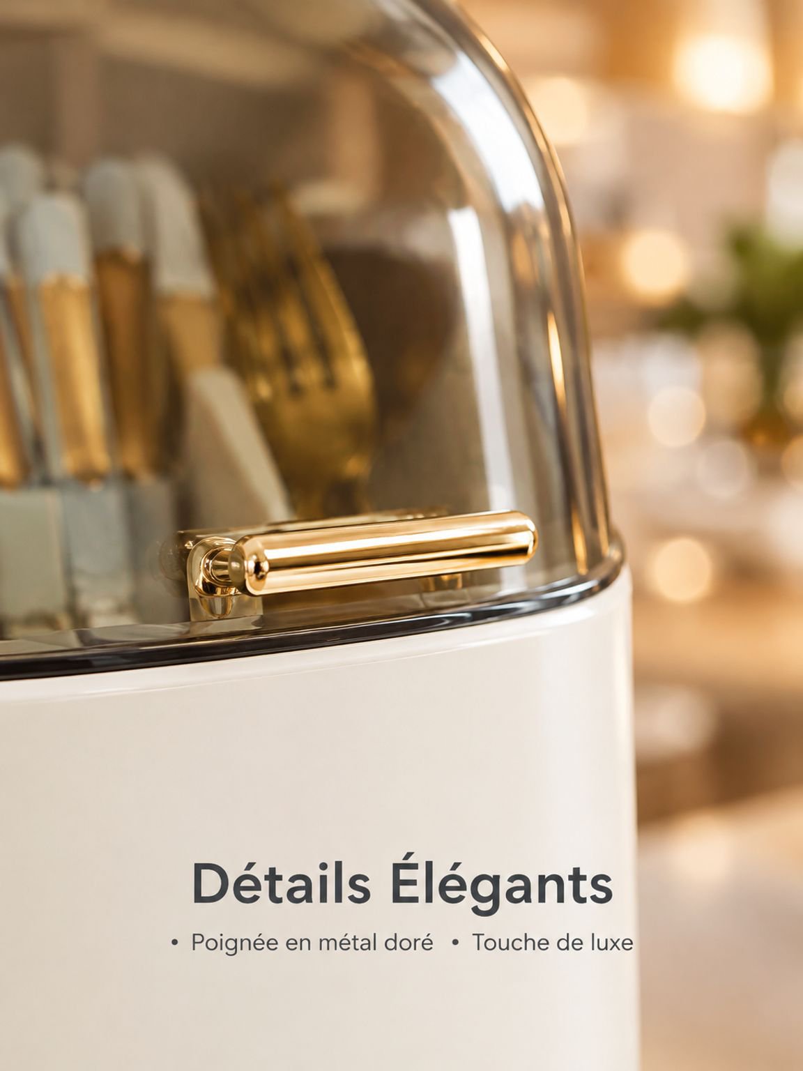 Rangement mural pour couverts et accessoires de cuisine
