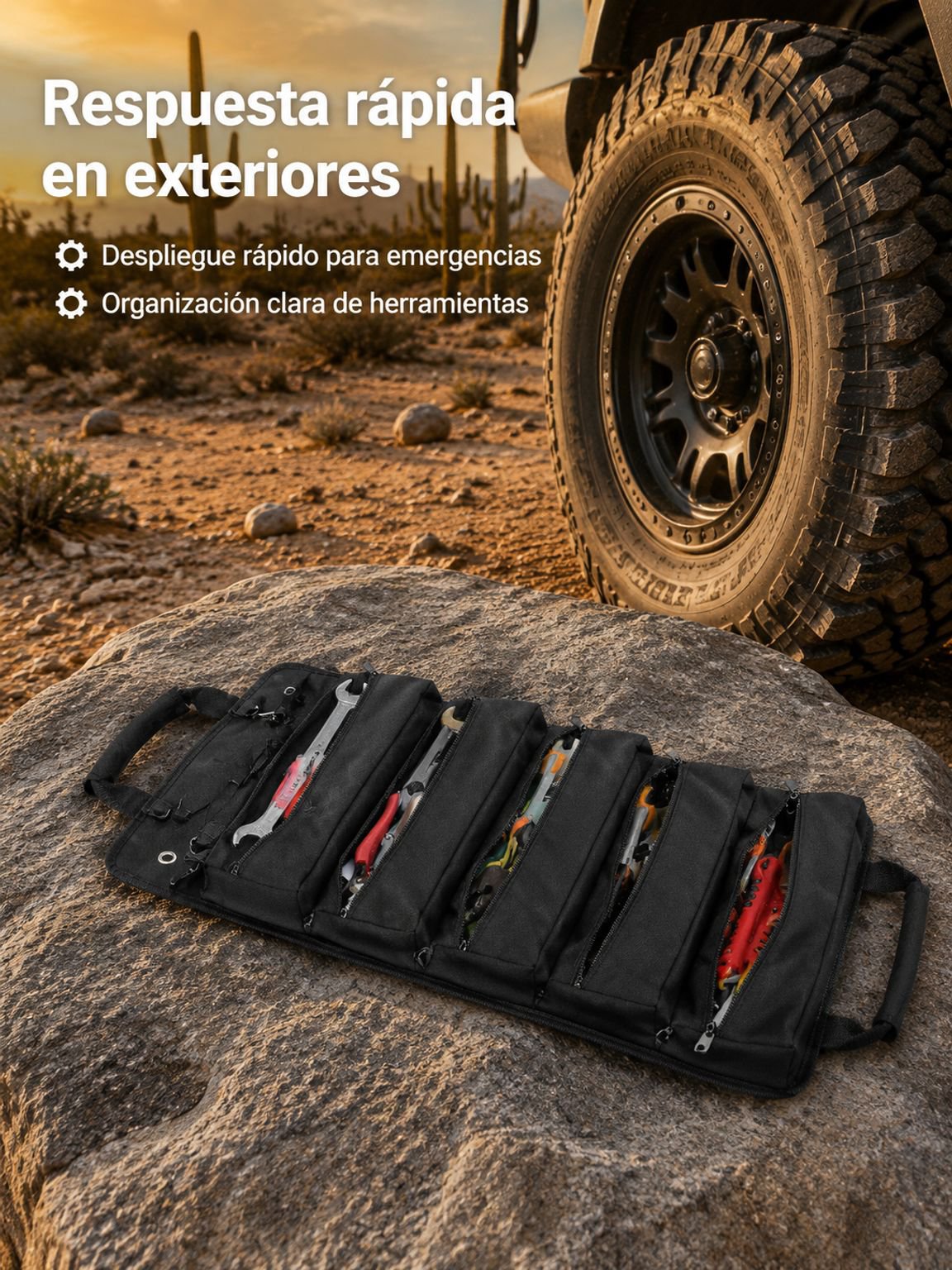 Bolsa de herramientas fácil de transportar y almacenar