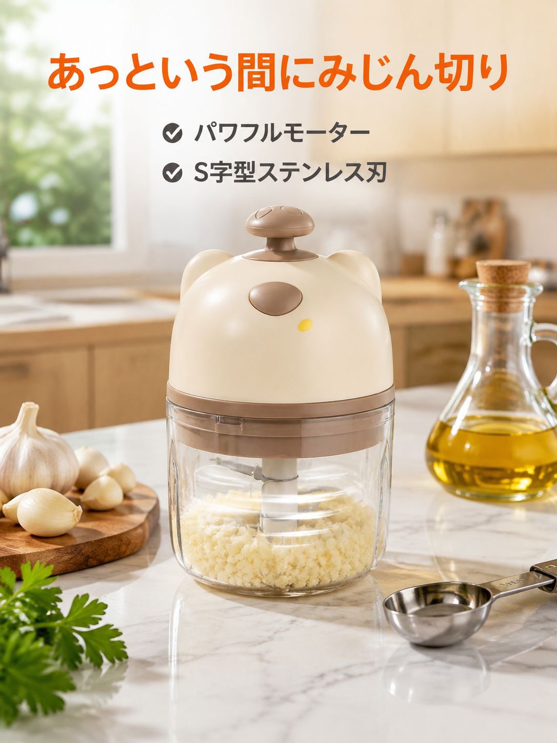 電動ガーリックプレス