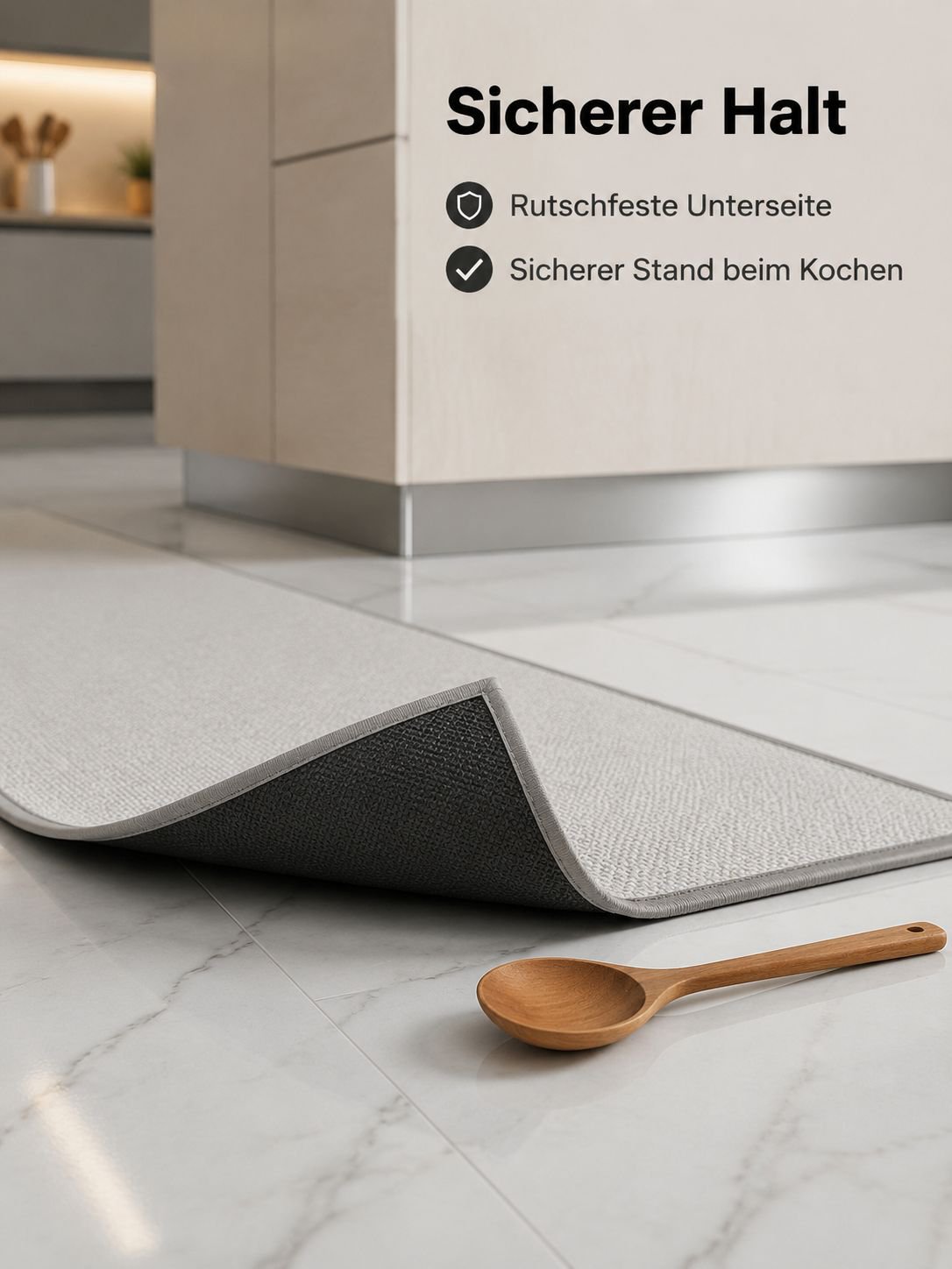 Saugfähige, rutschfeste Küchenmatte