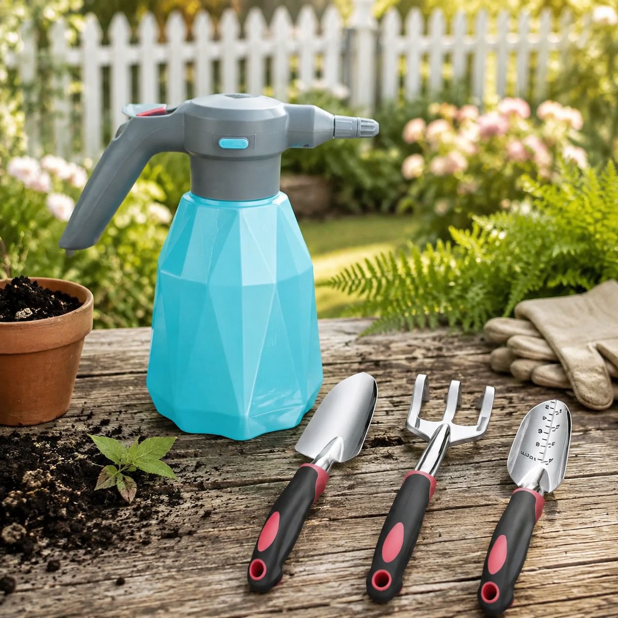 Multi-Functional Gardening Spray Bottle Indoor Outdoor Watering Can
