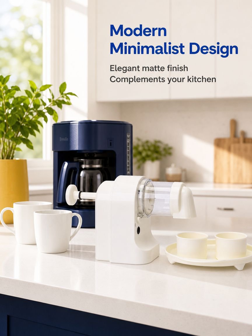 Portable shaved ice maker for home and parties