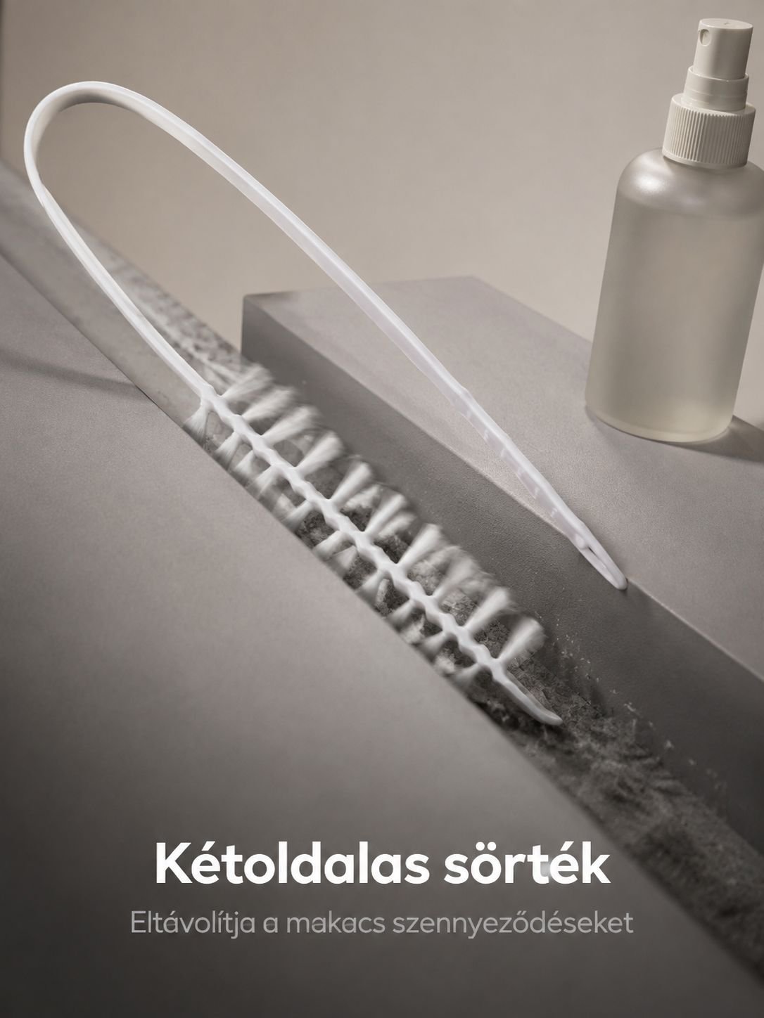 Por eltávolítása mosógép mögül tisztítókefével