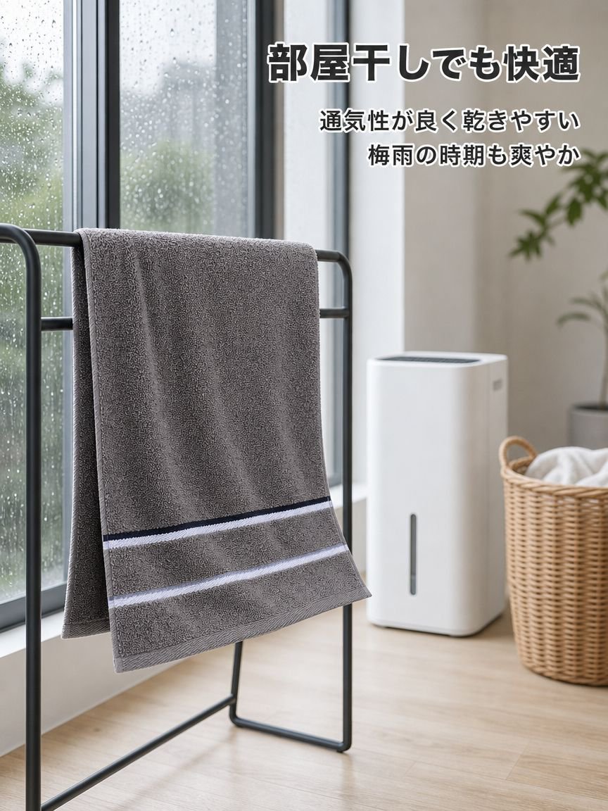 高吸水性やわらかコットンタオル