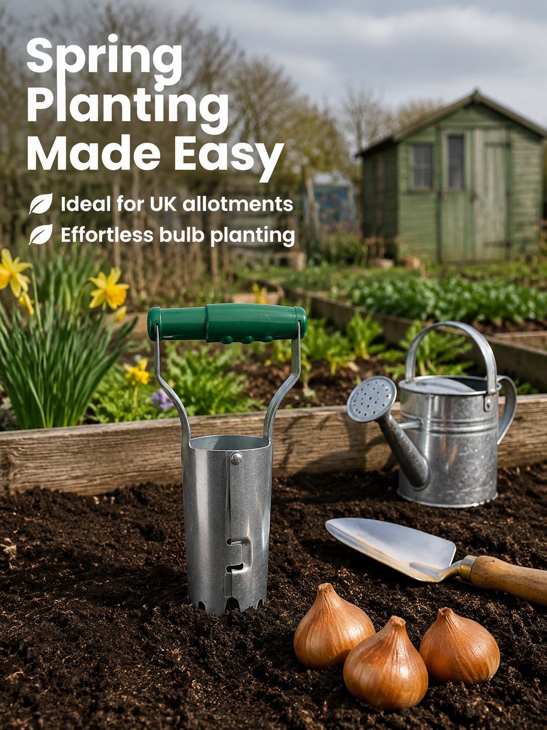 Multi-functional Gardening Hole Punch and Transplanter