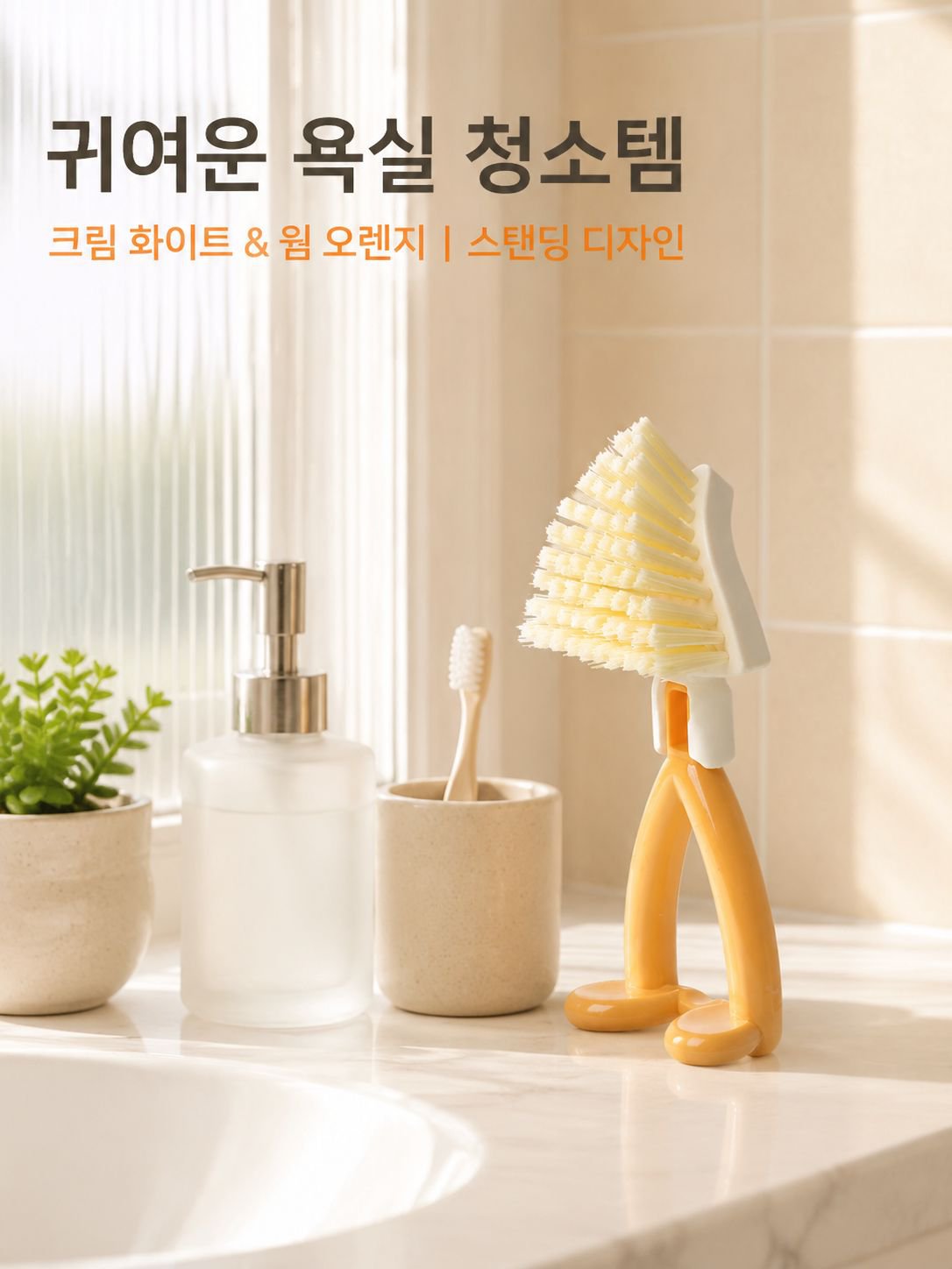 접이식 무사각 청소 삼각 브러쉬