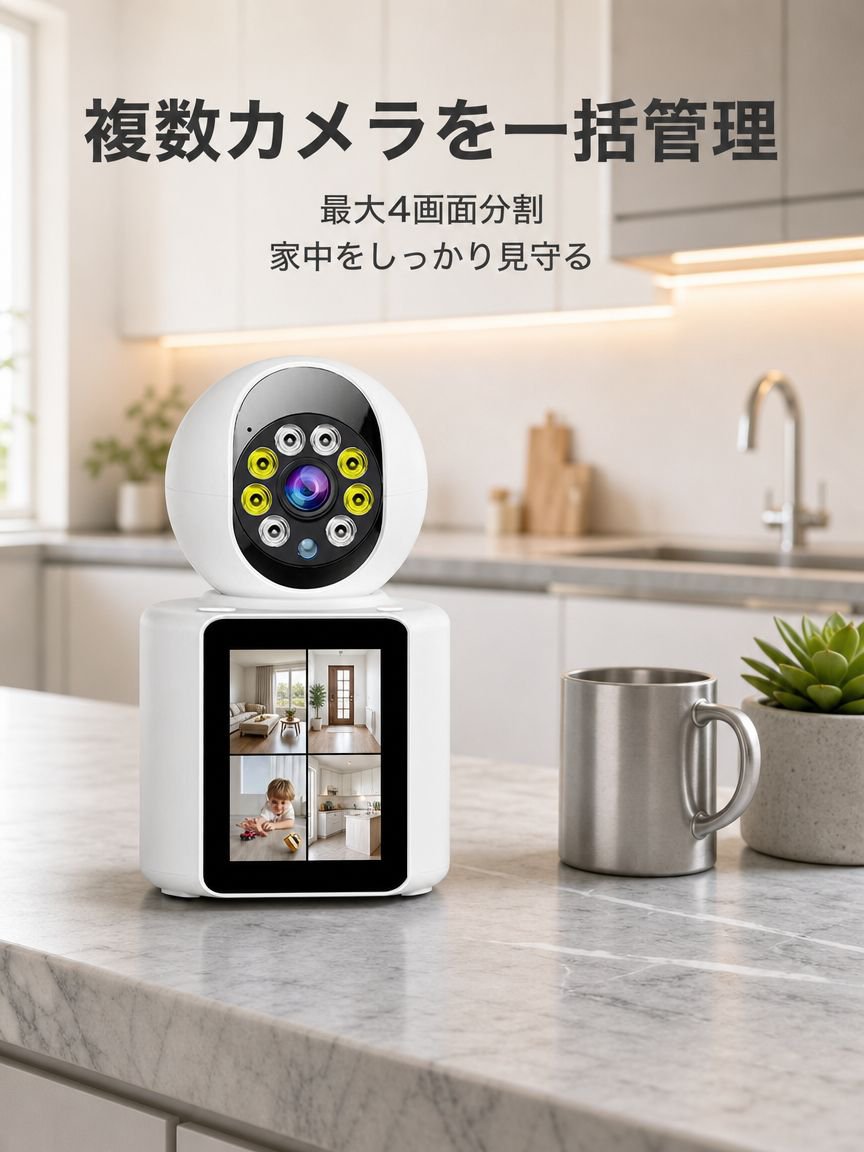自宅の防犯カメラを遠隔監視する