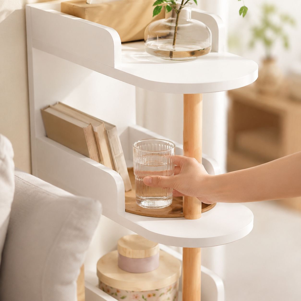 Gap Storage Bookshelf Bedside Table Sofa Side Organizer