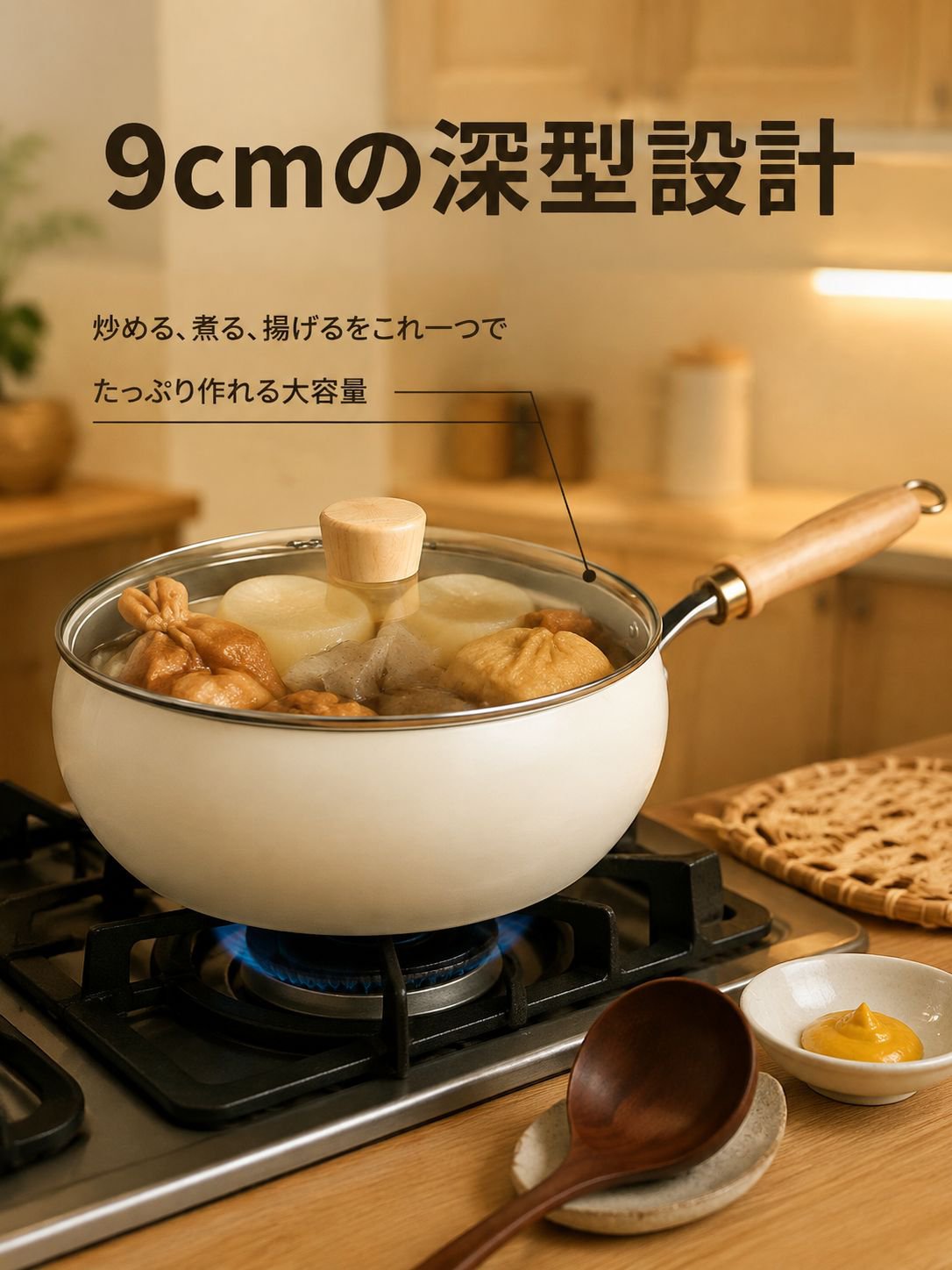 チタンクリスタル万能調理鍋