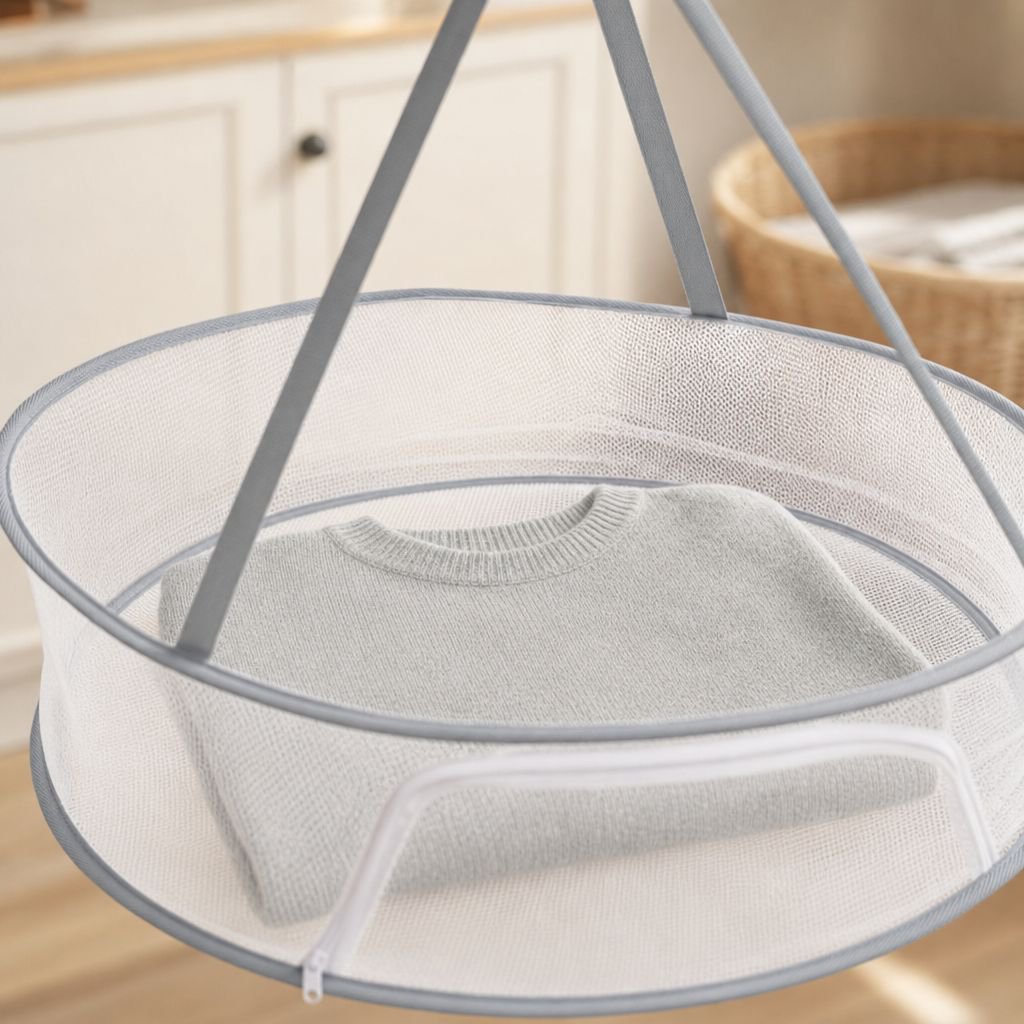 Laundry basket with lid for sweaters, underwear, and socks