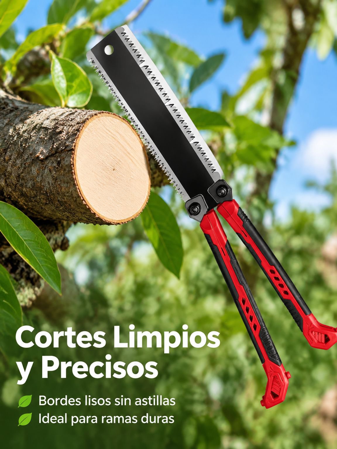 Sierra plegable para podar árboles frutales