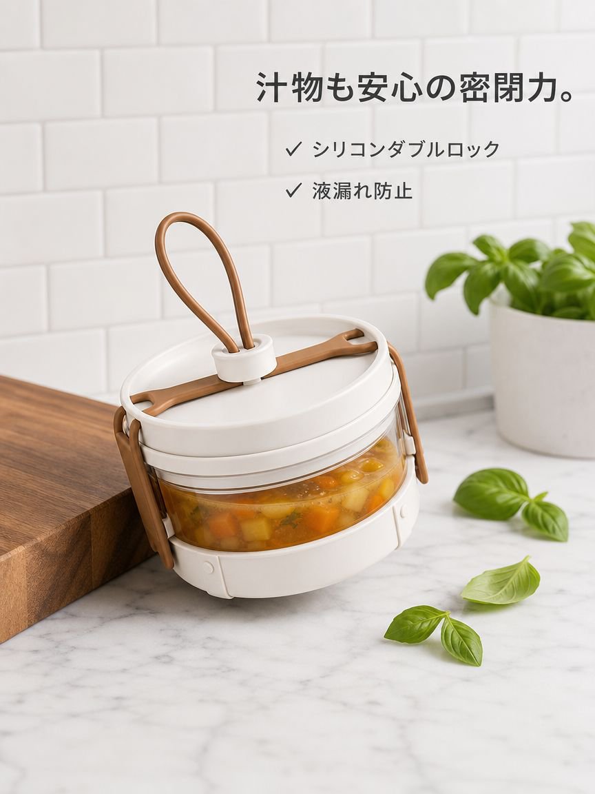 電子レンジ対応ガラス弁当箱