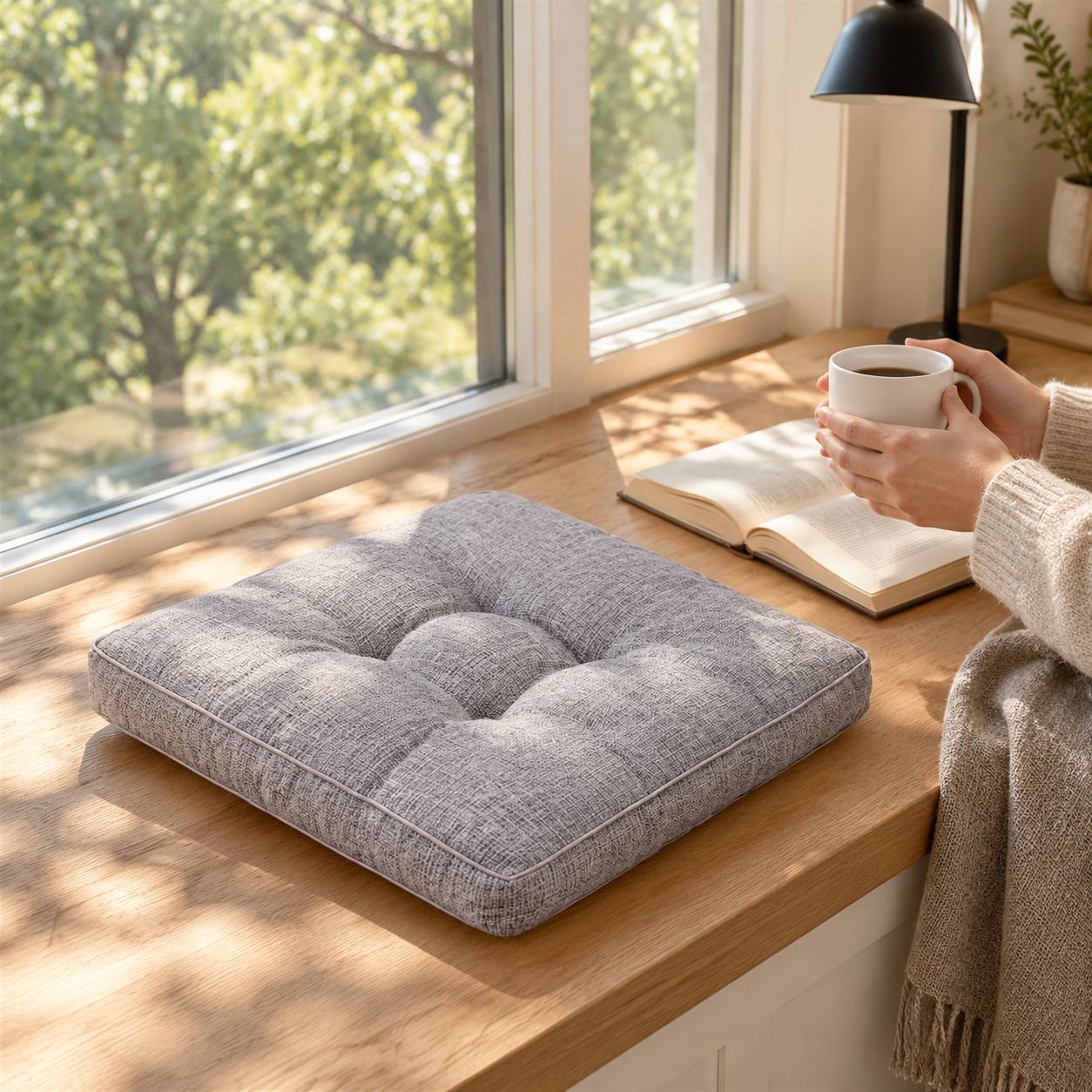 Office Seat Cushion, Thick and Breathable, Ideal for Long Hours