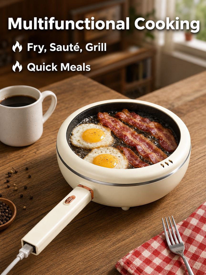 Dormitory home multifunctional honeycomb frying pan
