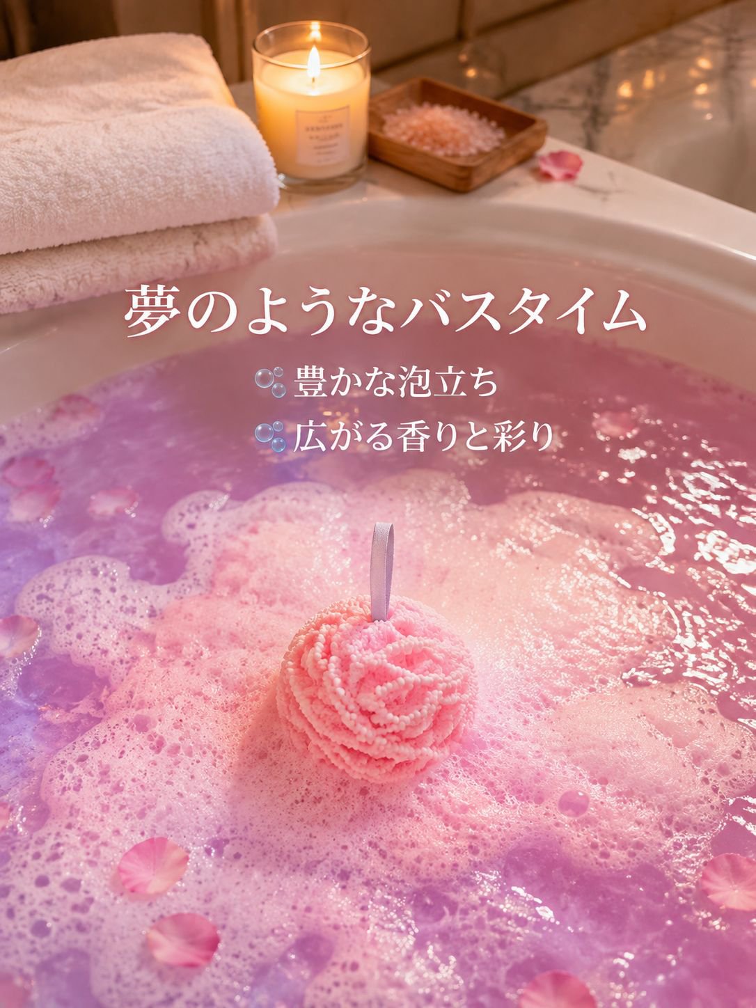 バスボムとバスフラワー