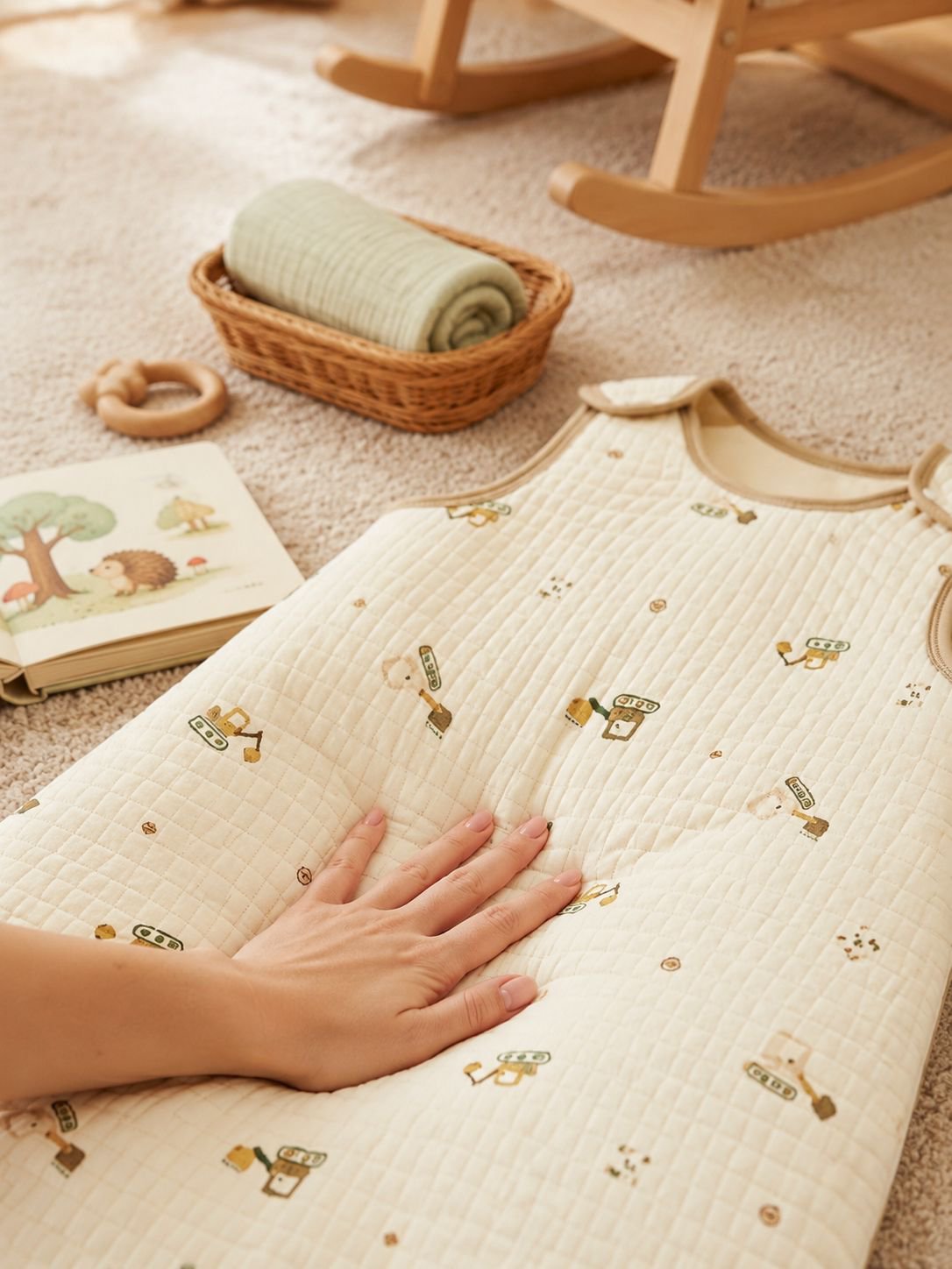 Saco de dormir para bebé tipo chaleco anti-patada para todas las estaciones