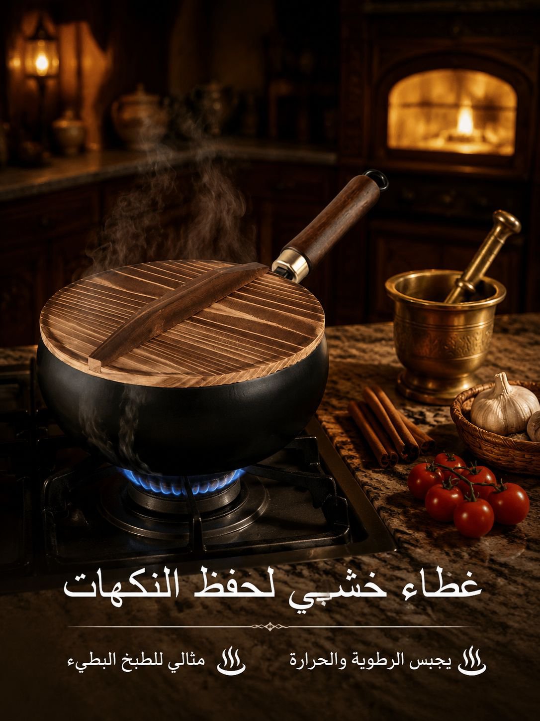 مقلاة عميقة صحية مانعة للالتصاق بدون الطلاء (حديد نقي، توفير عنصر الحديد للجسم )