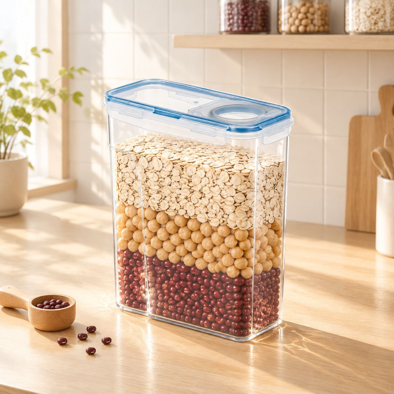 食品グレードの透明プラスチック製キムチ保存容器