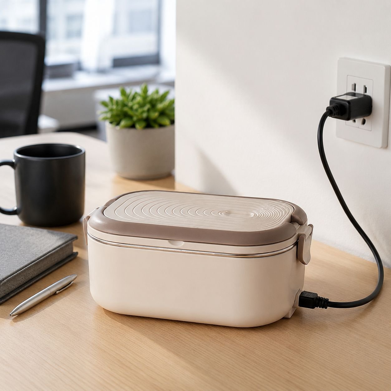 Plug-in portable lunch box with heating function