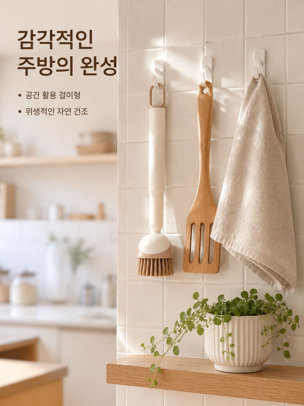  다용도 긴손잡이 청소솔