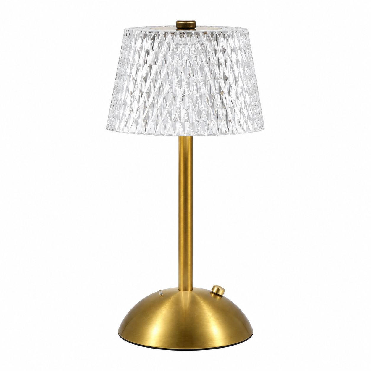 Touch-Controlled Tri-color Crystal Retro LED Desk Lamp