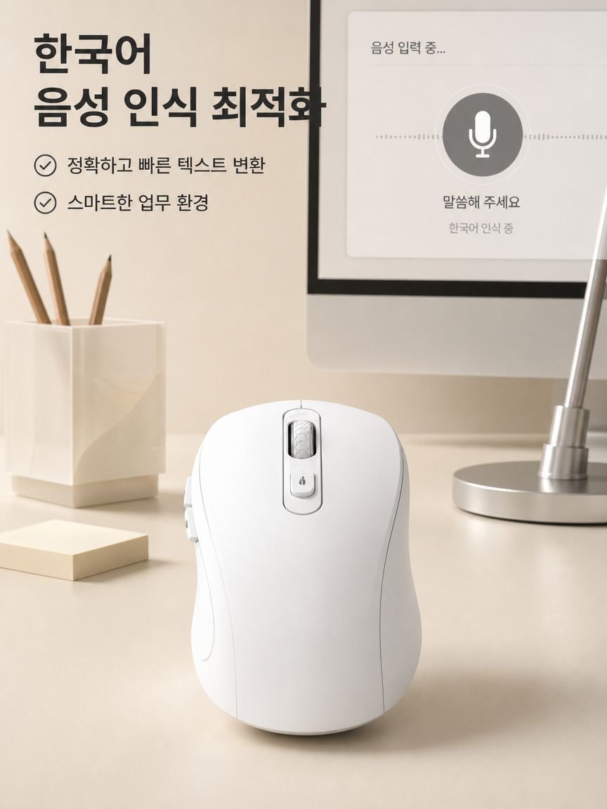 AI 음성 번역 마우스 전면 이미지