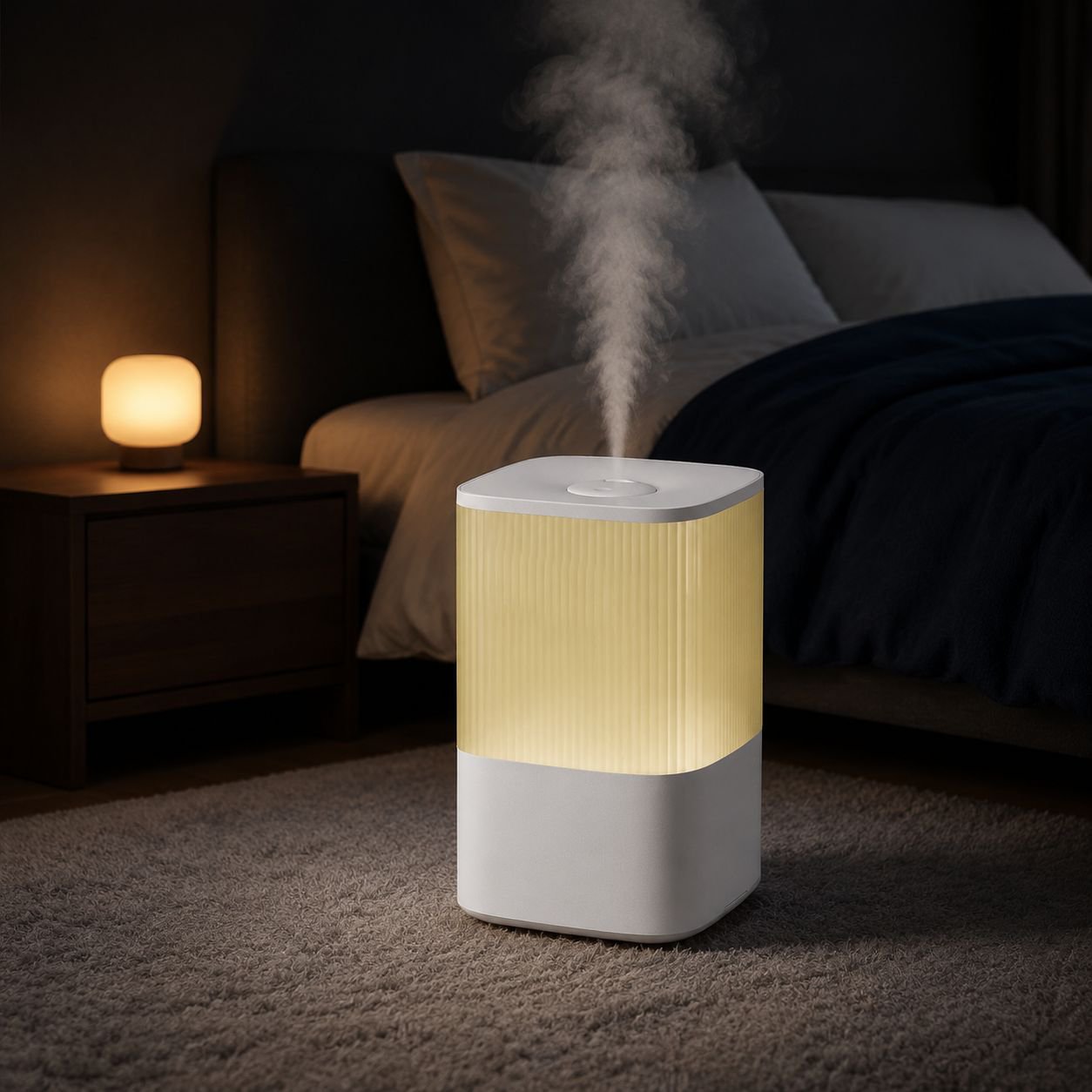 Silent Home Air Purifier, Large Capacity Quiet Humidifier