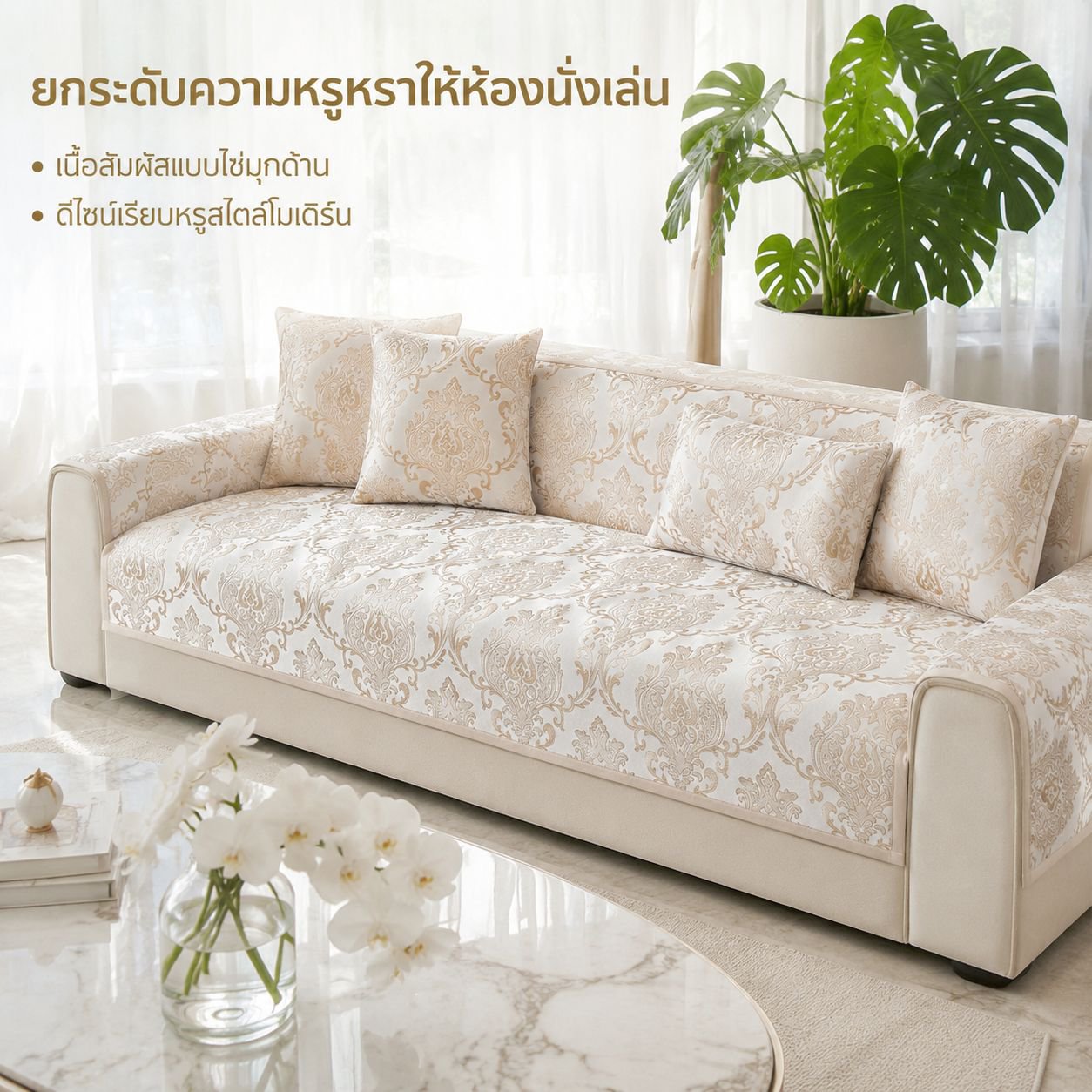 เบาะโซฟาหรูหราสไตล์ยุโรปโมเดิร์น
