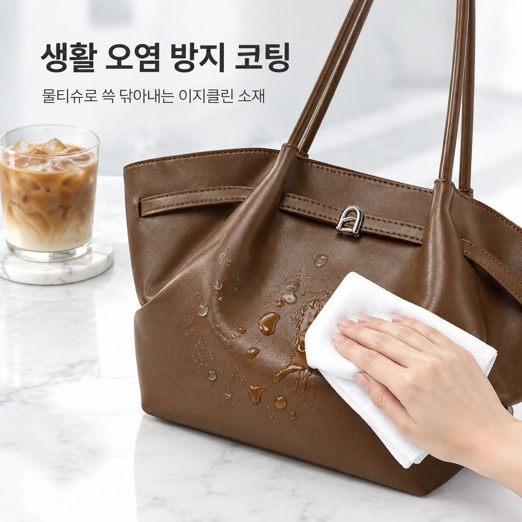 가을 겨울 출퇴근용 숄더백, 한국 스타일 대용량 부드러운 가죽 토트백