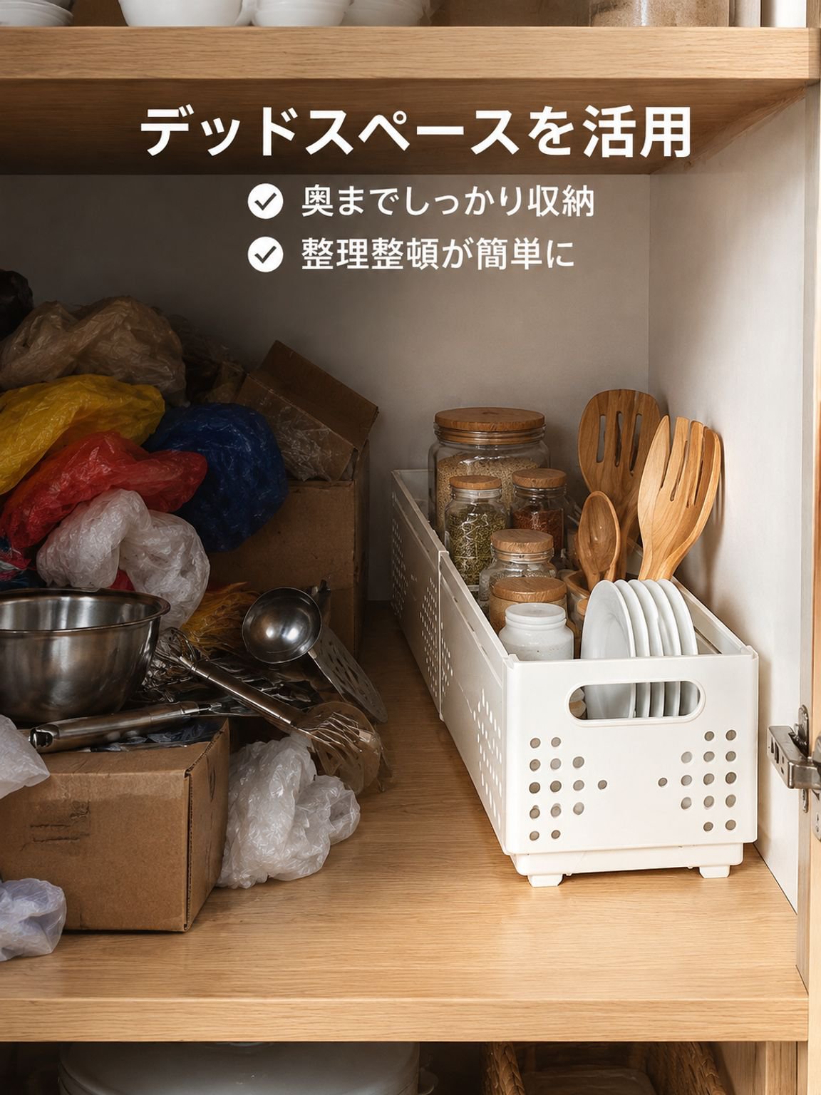 小物を種類ごとに分けて収納できる整理ボックス