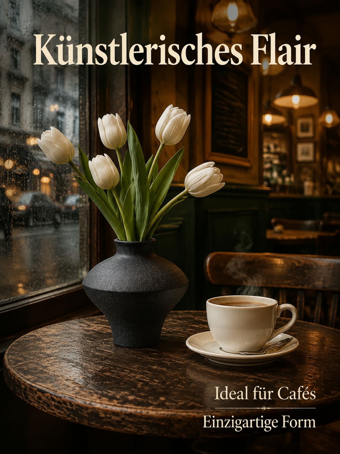 Keramikvase im Retro-Europastil