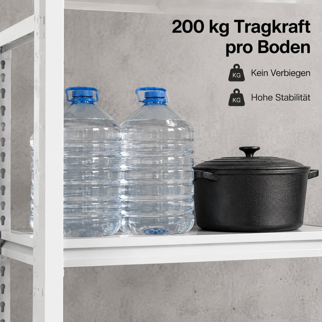 Standregal Schwerlastregal Metallregal Lagerregal Mehrstöckiges Haushaltsregal
