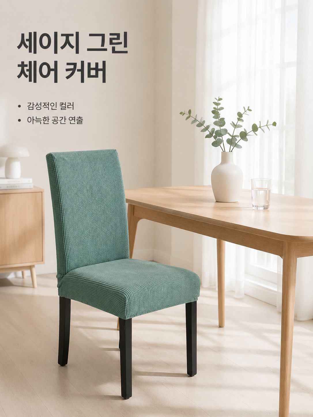고내구성 친환경 식탁의자 커버 및 쿠션