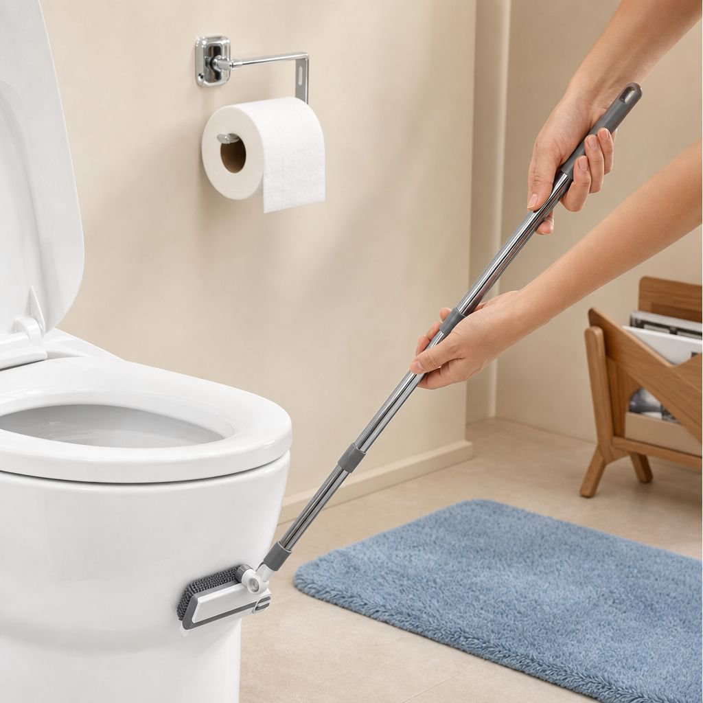 V-Shaped Rotating Floor Brush, Bathroom Tile Cleaning Brush, Stiff Bristle Gap Brush