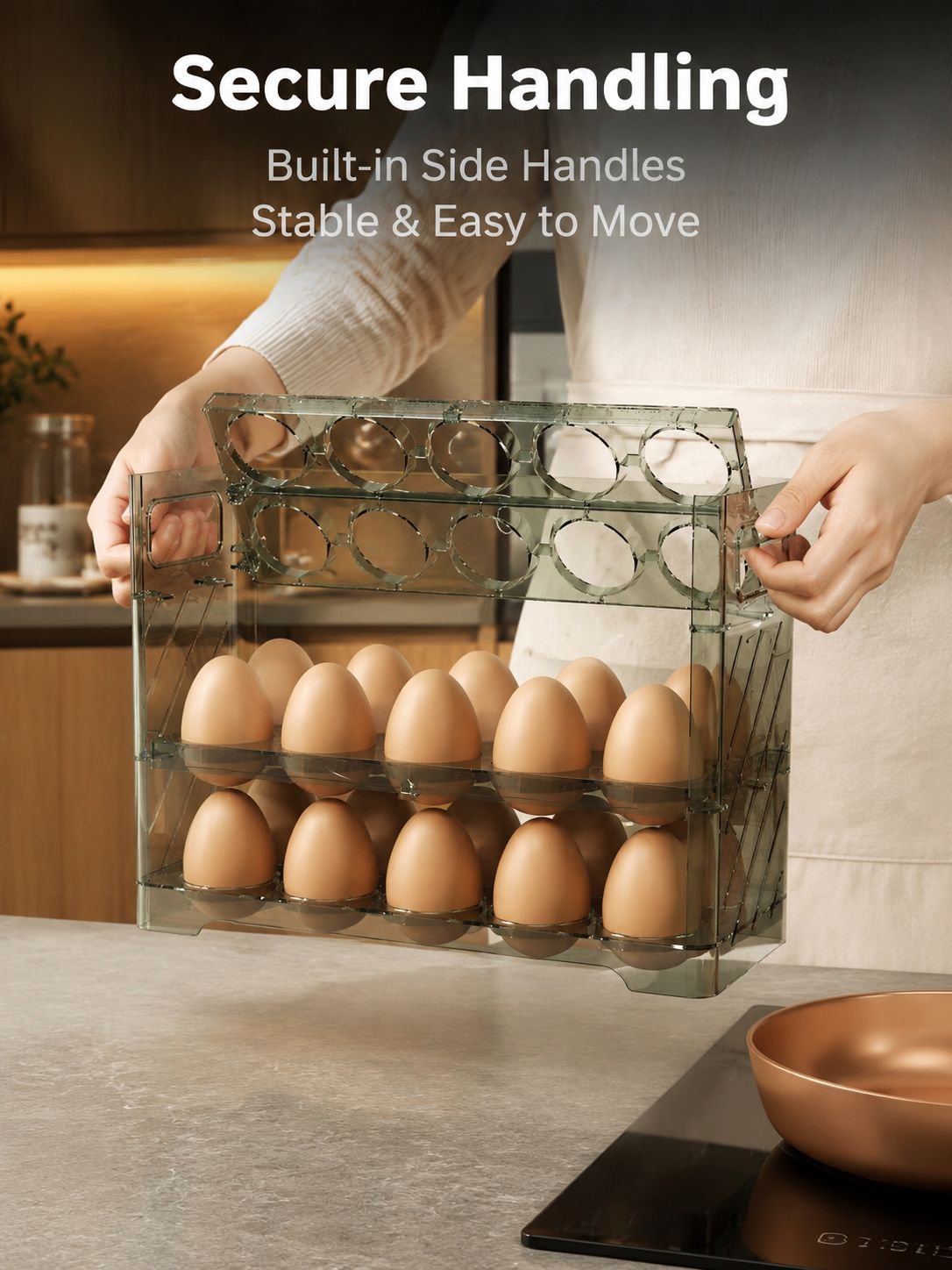 Layered Egg Tray for Fridge